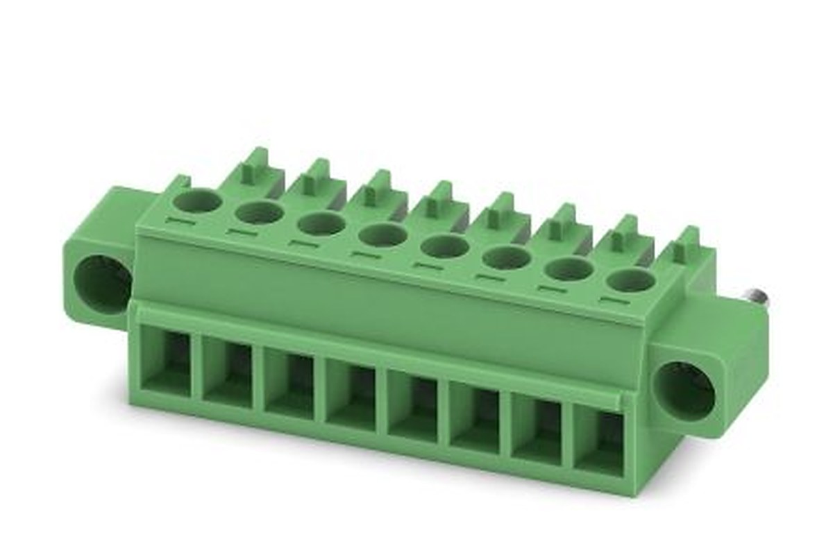 Phoenix Contact MC 1.5/8-STF-3.81 Series Pluggable Terminal Block, 8-Contact, 3.81 mm Pitch, 1 Row