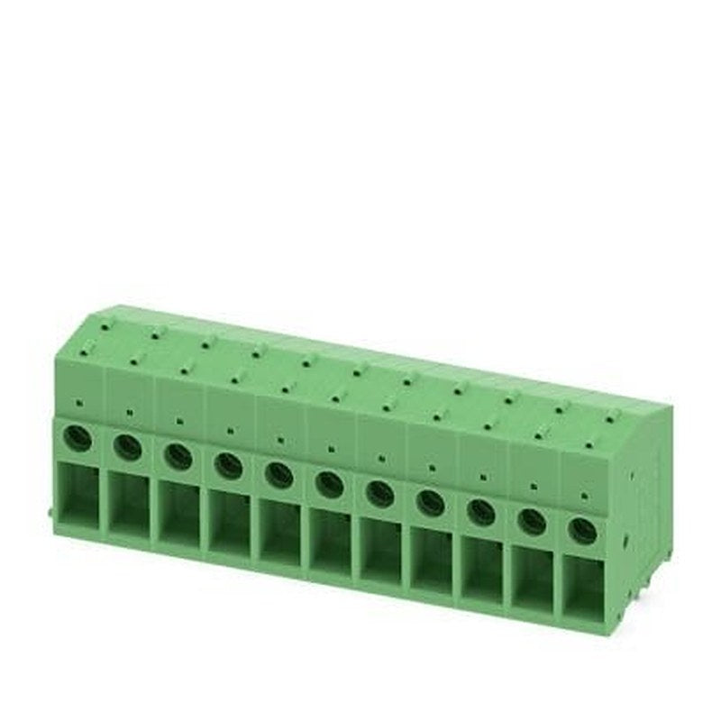 Phoenix Contact Front Series PCB Terminal Block, 11-Contact, 7.62 mm Pitch, Wave Soldering Mount, 1 Row