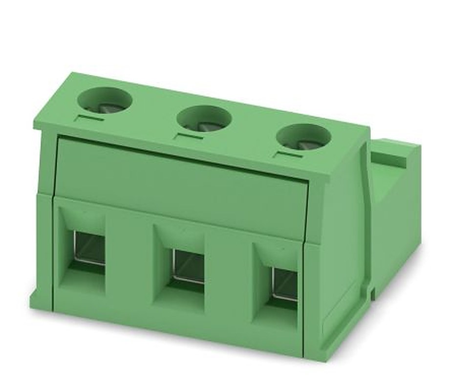 Phoenix Contact GIC 2.5/3-ST-7.62 Series Pluggable Terminal Block, 3-Contact, 7.62 mm Pitch, 1 Row