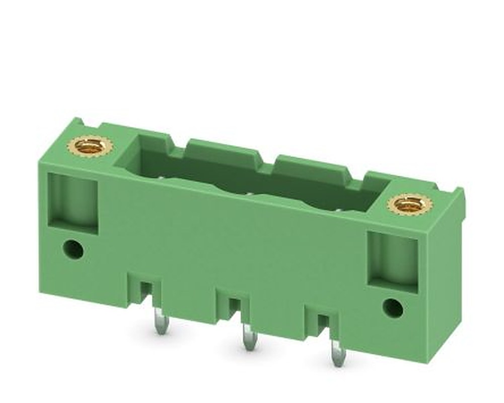Phoenix Contact GMSTBV 2.5/ 3-GF-7.62 Series Pluggable Terminal Block, 3-Contact, 7.62 mm Pitch, 1 Row, 1829167