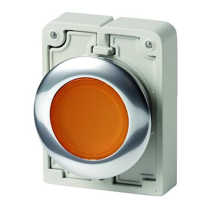 Eaton M30 Series Orange Push Button Switch, 30.5 mm Cutout, IP67, IP66, IP69K