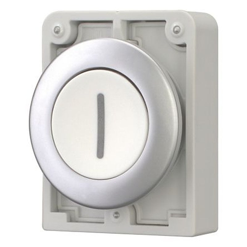 Eaton RMQ Titan M30 Series Push Button Switch, Maintained, Panel, 30.5 mm Cutout, White LED, IP66, IP67, IP69K