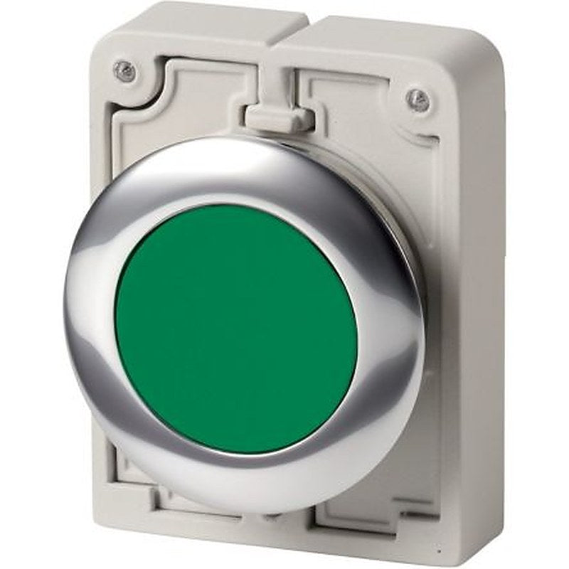 Eaton RMQ Titan M30 Series Green Maintained Push Button Switch, 30.5 mm Cutout, IP66, IP67, IP69K