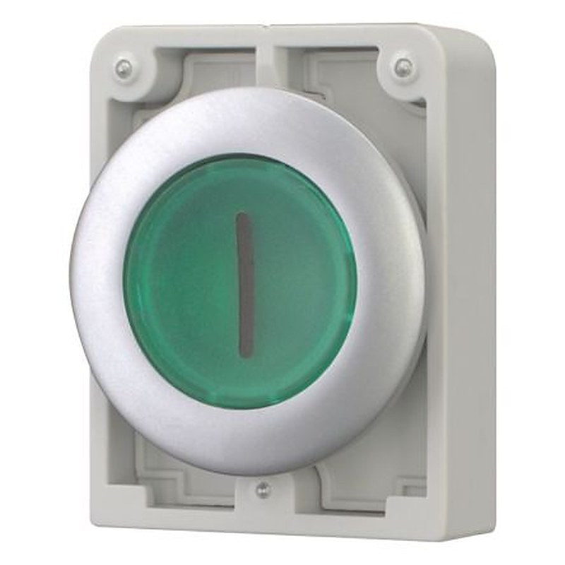 Eaton RMQ Titan M30 Series Green Momentary Push Button Switch, 30.5 mm Cutout, IP66, IP67, IP69K