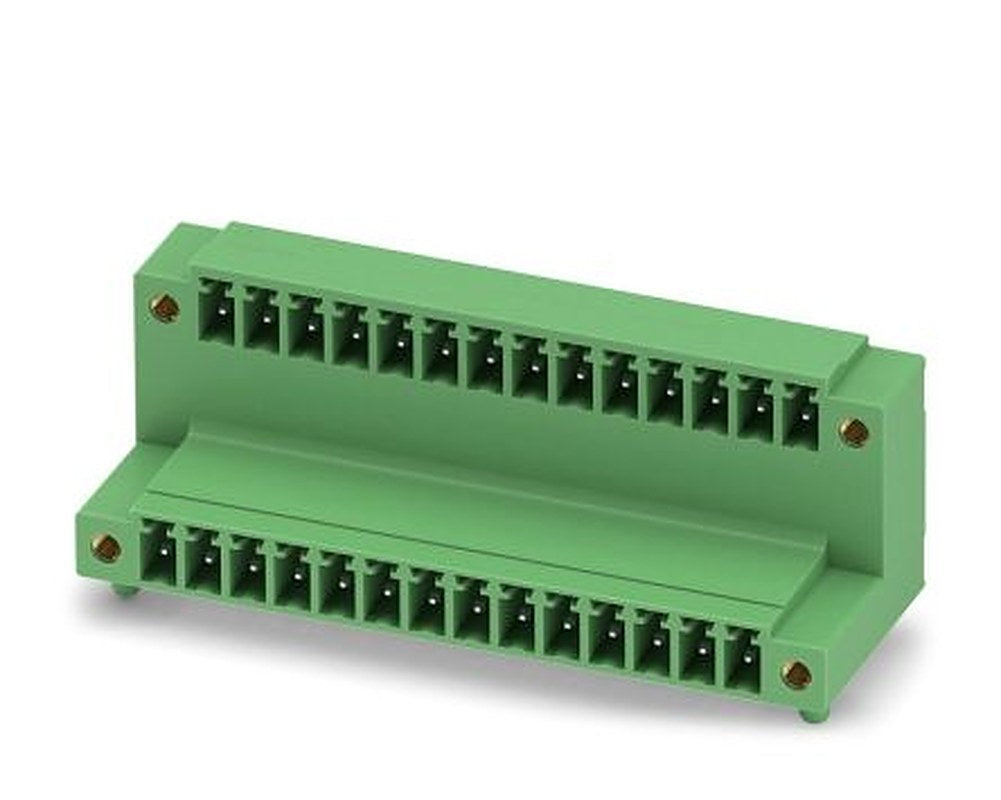 Phoenix Contact MCD 1.5/14-GF-3.81 Series Pluggable Terminal Block, 14 Contact(s), 3.81 mm Pitch, 2 Row