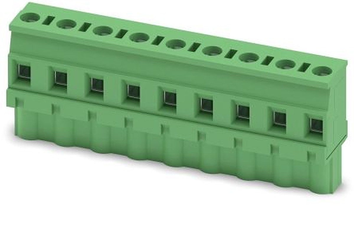 Phoenix Contact GMVSTBW 2.5/9-ST-7.62 Series PCB Terminal Block, 9-Contact, 7.62 mm Pitch, 1 Row, 1832484