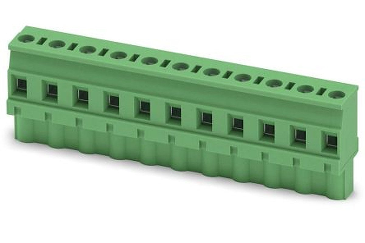Phoenix Contact GMVSTBW 2.5/11-ST-7.62 Series PCB Terminal Block, 11-Contact, 7.62 mm Pitch, 1 Row, 1832507
