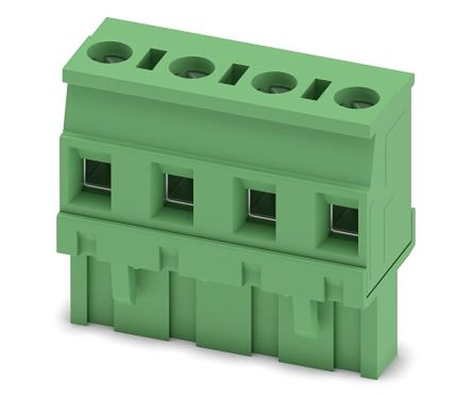 Phoenix Contact GMVSTBR 2.5/4-ST-7.62 Series PCB Terminal Block, 4-Contact, 7.62 mm Pitch, 1 Row, 1832549