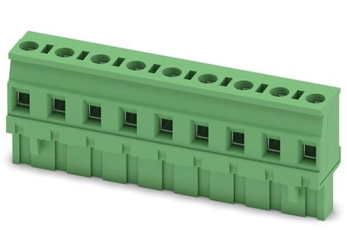 Phoenix Contact GMVSTBR 2.5/9-ST-7.62 Series PCB Terminal Block, 9-Contact, 7.62 mm Pitch, 1 Row, 1832594