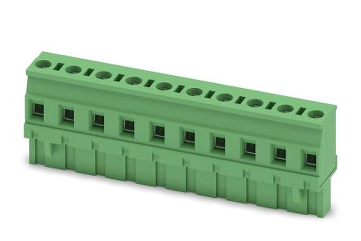 Phoenix Contact GMVSTBR 2.5/10-ST-7.62 Series Pluggable Terminal Block, 10-Contact, 7.62 mm Pitch, 1 Row, 1832604