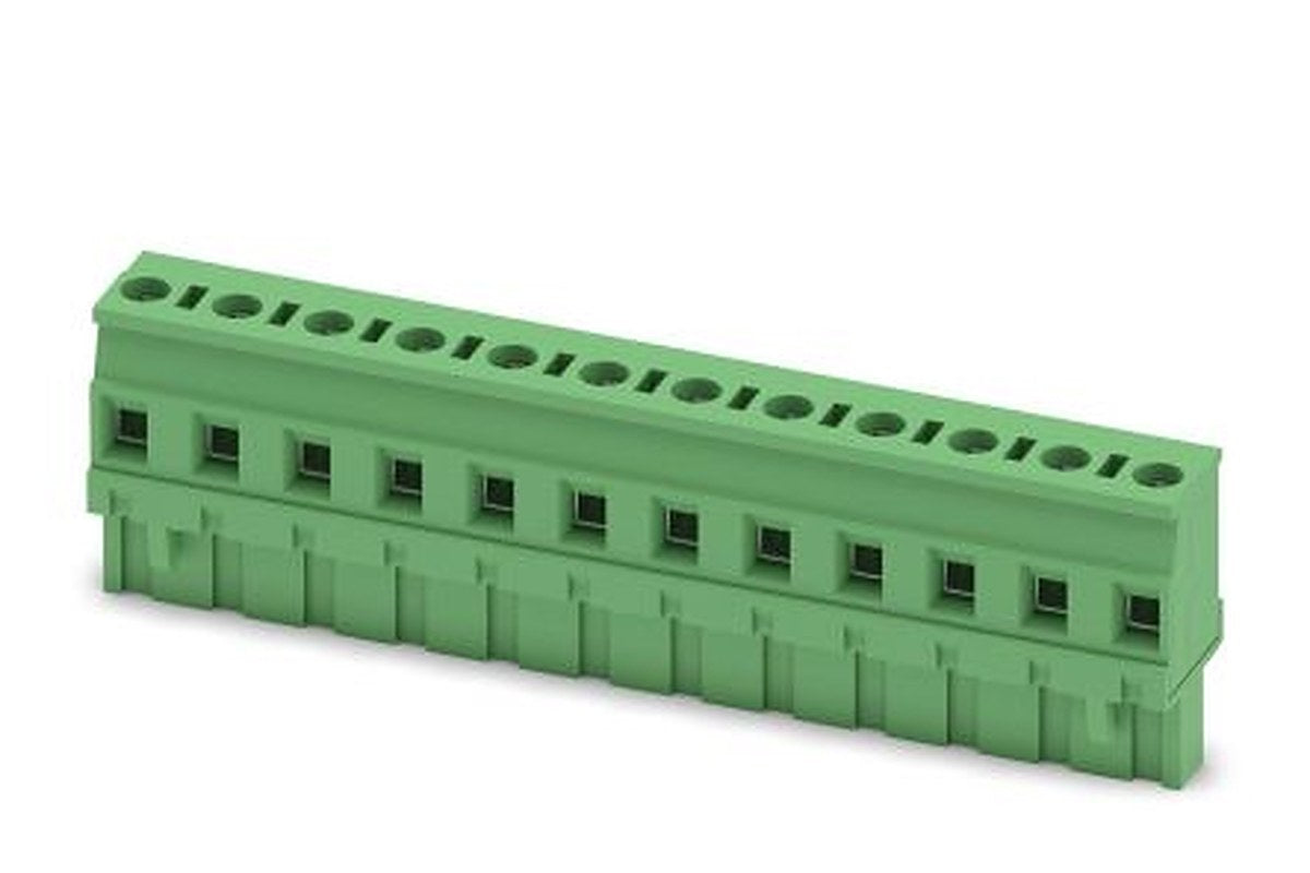 Phoenix Contact GMVSTBR 2.5/12-ST-7.62 Series Pluggable Terminal Block, 12-Contact, 7.62 mm Pitch, 1 Row, 1832620