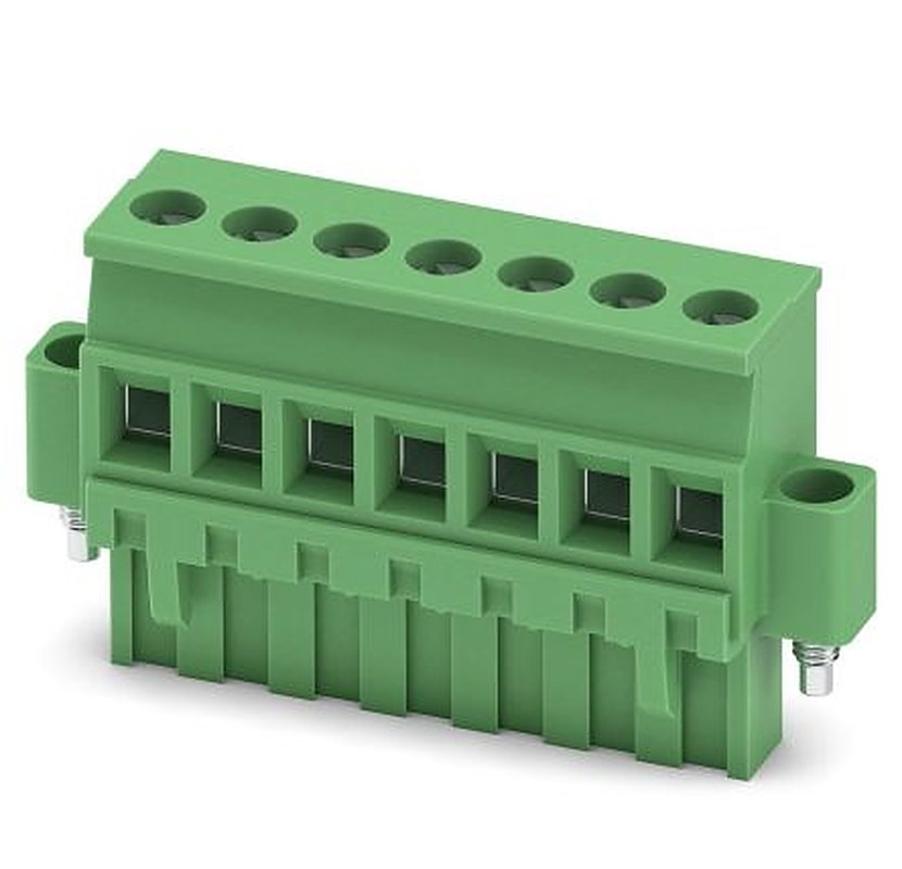 Phoenix Contact MVSTBR 2.5/7-STF-5.08 Series PCB Terminal Block, 7-Contact, 5.08 mm Pitch, 1 Row, 1835148