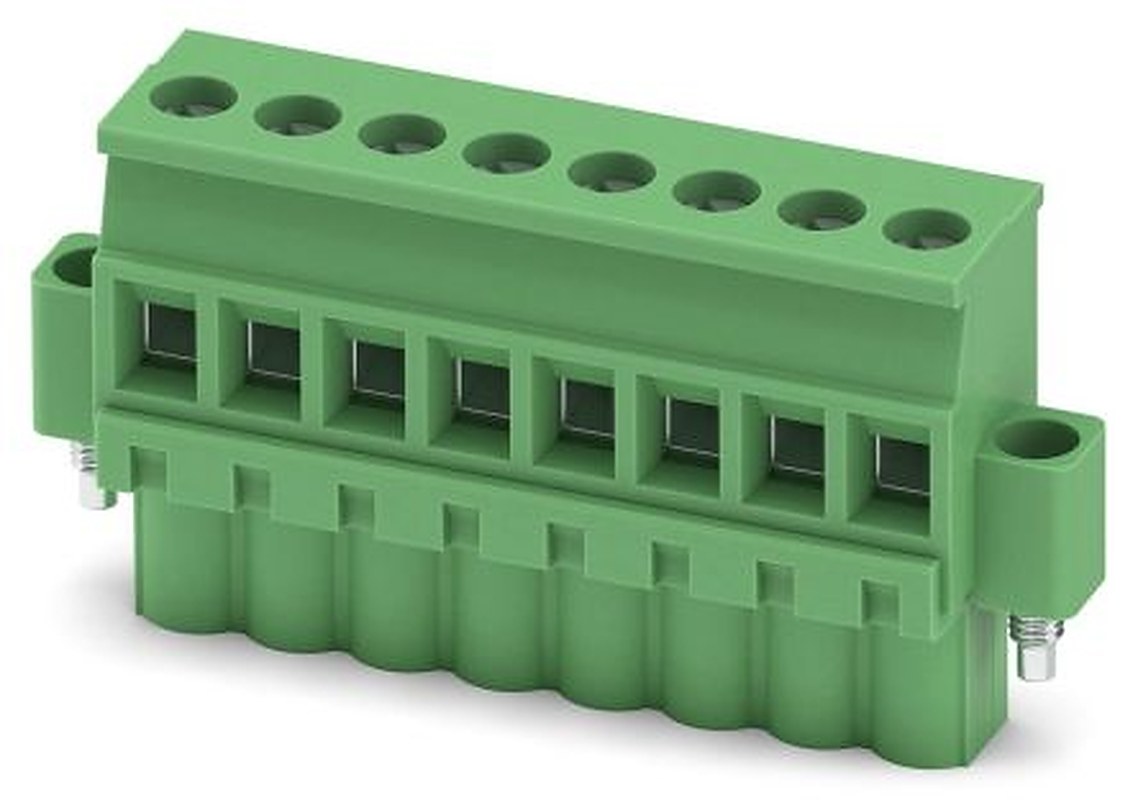 Phoenix Contact MVSTBW 2.5/8-STF Series PCB Terminal Block, 8-Contact, 5 mm Pitch, 1 Row, 1835342