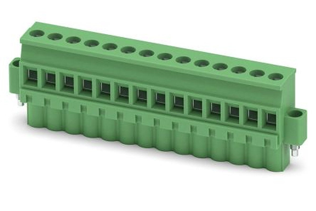 Phoenix Contact MVSTBW 2.5/14-STF Series PCB Terminal Block, 14-Contact, 5 mm Pitch, 1 Row, 1835407