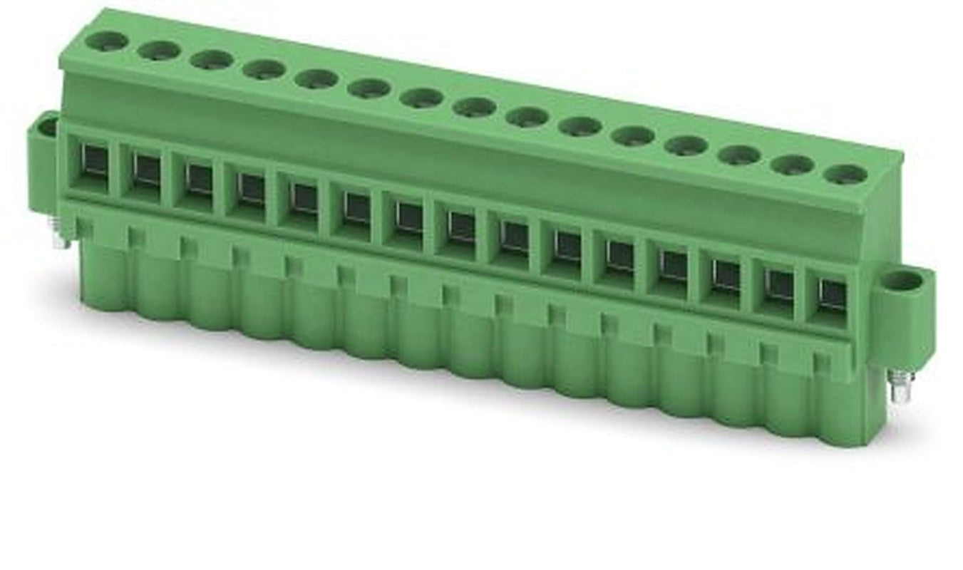 Phoenix Contact MVSTBW 2.5/15-STF Series PCB Terminal Block, 15-Contact, 5 mm Pitch, 1 Row, 1835410