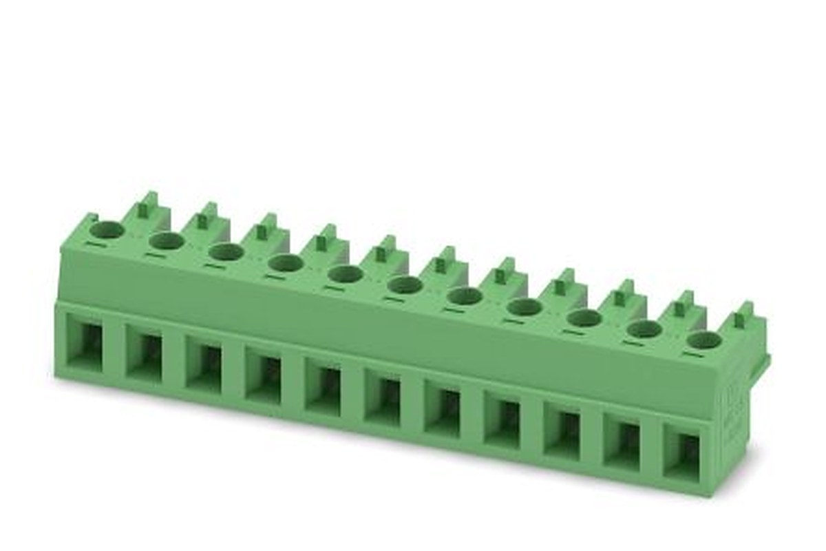 Phoenix Contact MC 1.5/11-ST-5.08 Series Pluggable Terminal Block, 11-Contact, 5.08 mm Pitch, 1 Row, 1836163