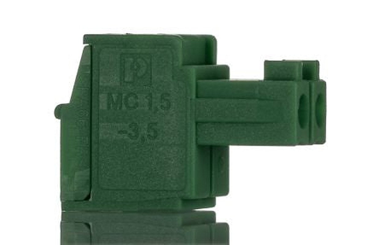 Phoenix Contact MC 1.5/2-ST-3.5 Series Pluggable Terminal Block, 2-Contact, 3.5 mm Pitch, 1 Row, 1840366