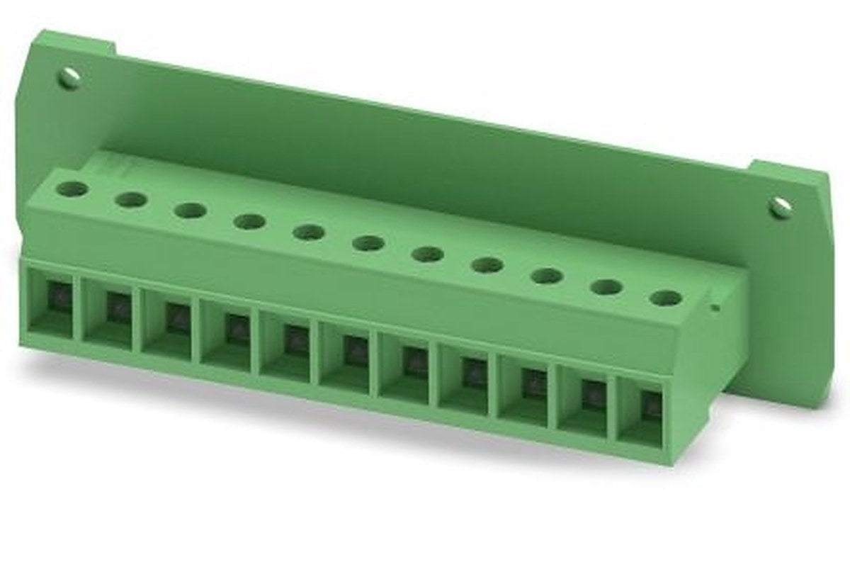 Phoenix Contact Straight Through Hole PCB Connector, 11 Contact(s), 7.62 mm Pitch, 1 Row, Shrouded