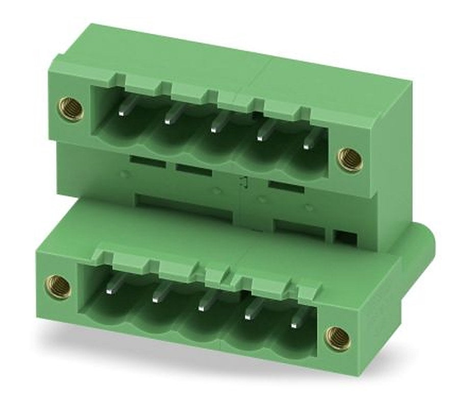 Phoenix Contact MDSTB 2.5/ 5-GF-5.08 Series Pluggable Terminal Block, 5 Contact(s), 5.08 mm Pitch, 2 Row