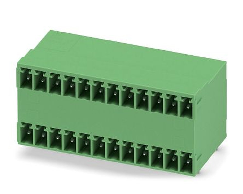 Phoenix Contact MCD 1.5/12-G1-3.81 Series Pluggable Terminal Block, 12 Contact(s), 3.81 mm Pitch, 2 Row
