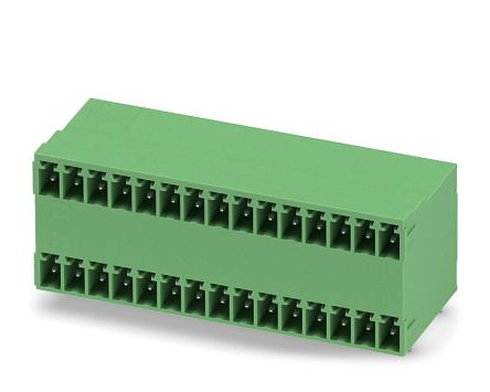 Phoenix Contact MCD 1.5/15-G1-3.81 Series Pluggable Terminal Block, 15 Contact(s), 3.81 mm Pitch, 2 Row