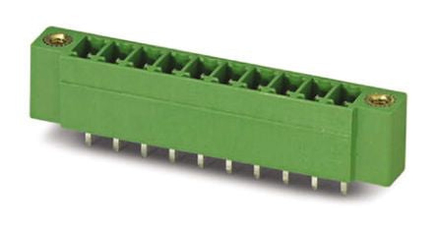 Phoenix Contact MCV 1.5/10-GF-3.5 Series Pluggable Terminal Block, 10-Contact, 3.5 mm Pitch, 1 Row, 1843305