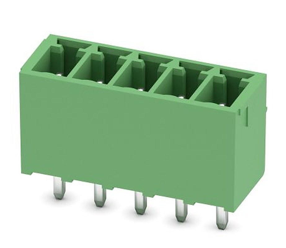 Phoenix Contact MCV 1.5/5-G-3.5 Series Straight Pluggable Terminal Block, 5 Contact(s), 3.5 mm Pitch, 1 Row