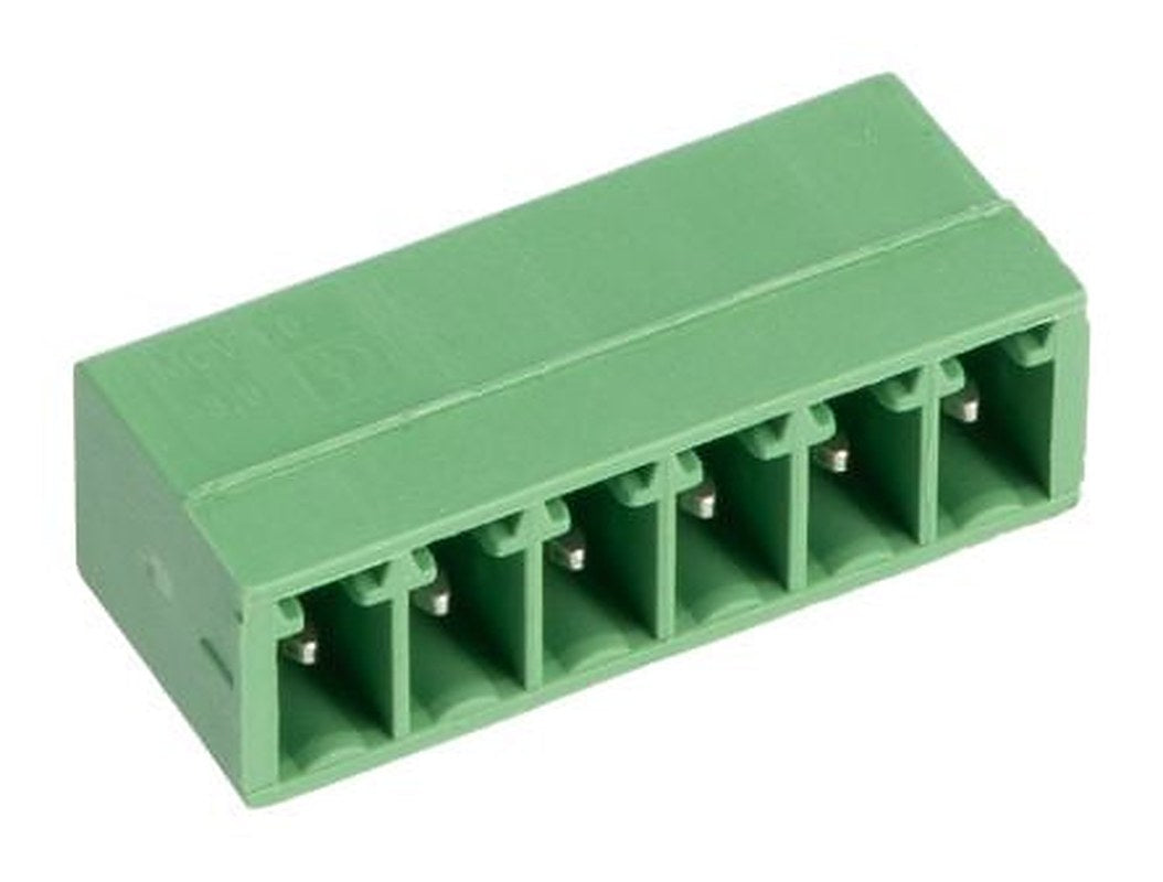 Phoenix Contact MCV 1.5/6-G-3.5 Series Pluggable Terminal Block, 6-Contact, 3.5 mm Pitch, 1 Row, 1843648