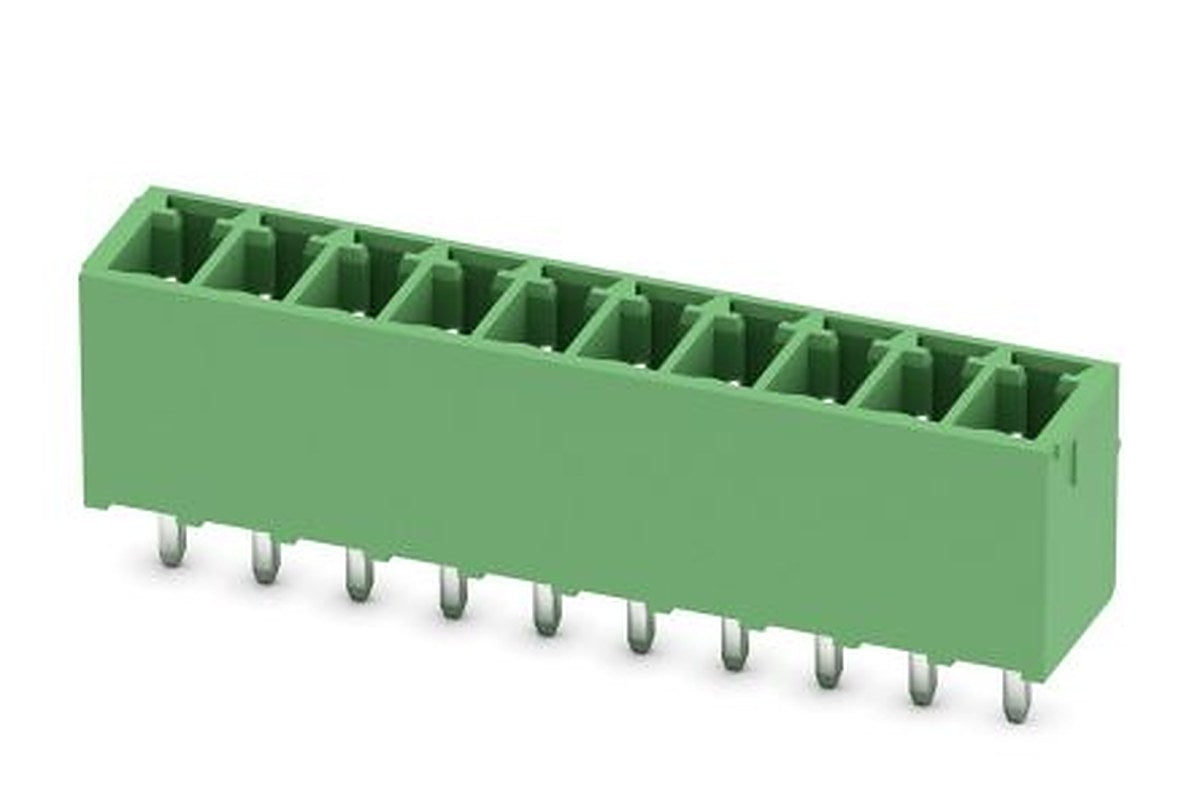 Phoenix Contact MCV 1.5/10-G-3.5 Series Pluggable Terminal Block, 10-Contact, 3.5 mm Pitch, 1 Row