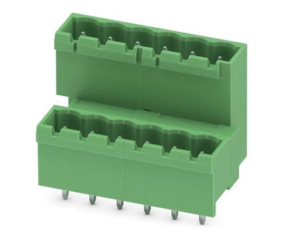 Phoenix Contact MDSTBVA 2.5/ 6-G-5.08 Series Pluggable Terminal Block, 6-Contact, 5.08 mm Pitch, 2 Row, 1845374
