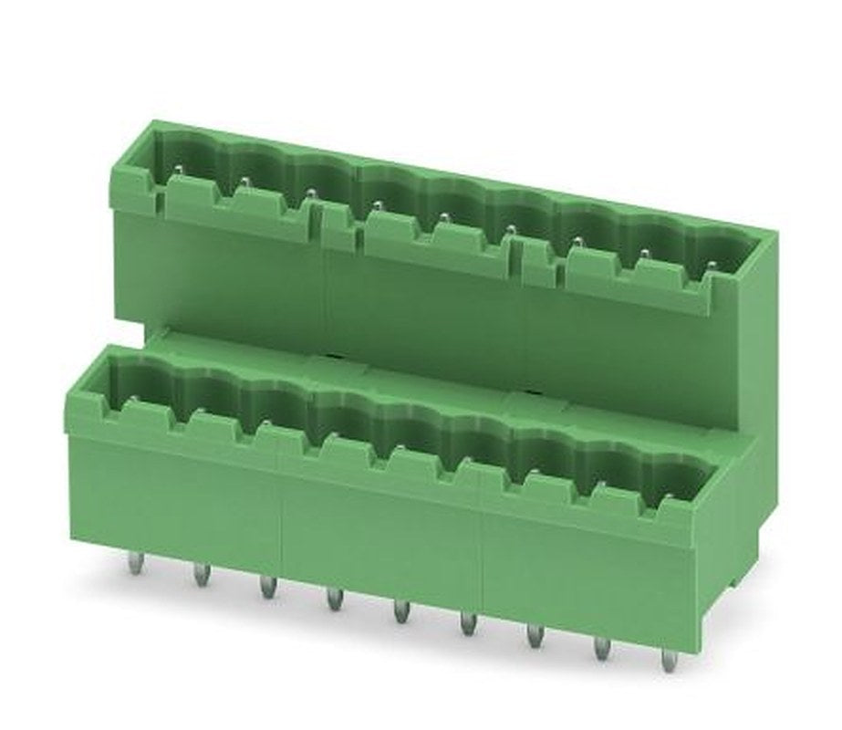 Phoenix Contact MDSTBVA 2.5/ 9-G-5.08 Series Pluggable Terminal Block, 9-Contact, 5.08 mm Pitch, 2 Row, 1845400