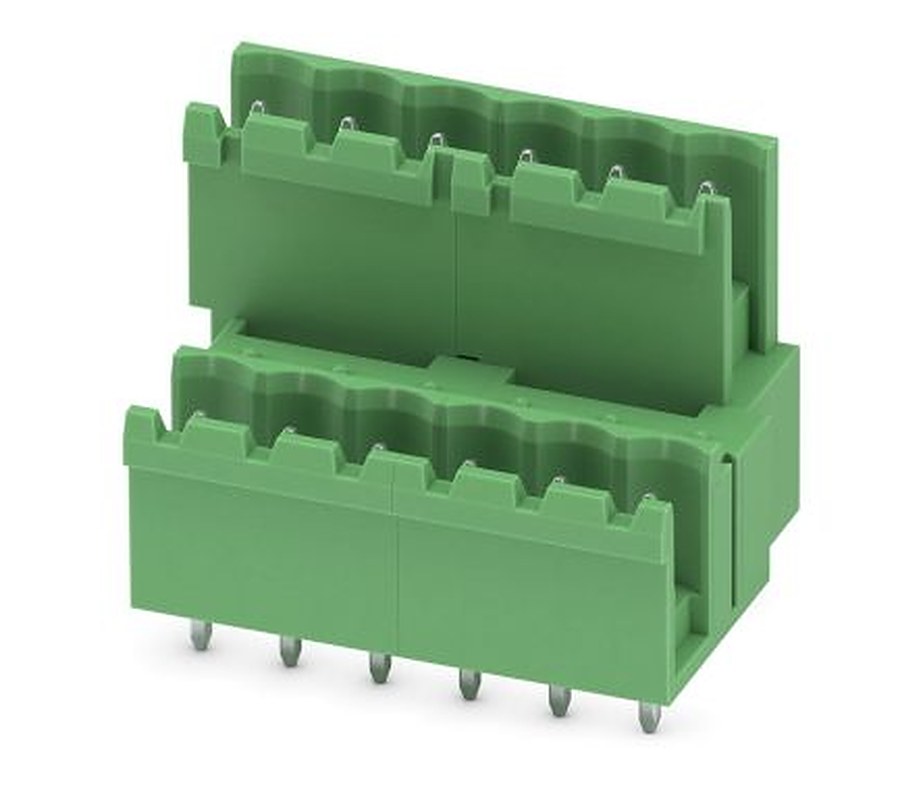 Phoenix Contact MDSTBV 2.5/ 6-G-5.08 Series Pluggable Terminal Block, 6 Contact(s), 5.08 mm Pitch, 2 Row