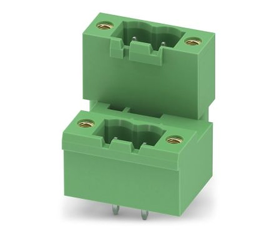 Phoenix Contact MDSTBV 2.5/ 2-GF-5.08 Series Pluggable Terminal Block, 2-Contact, 5.08 mm Pitch, 2 Row, 1845633