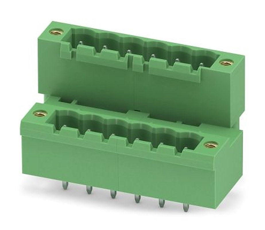 Phoenix Contact MDSTBV 2.5/ 6-GF-5.08 Series Pluggable Terminal Block, 6 Contact(s), 5.08 mm Pitch, 2 Row
