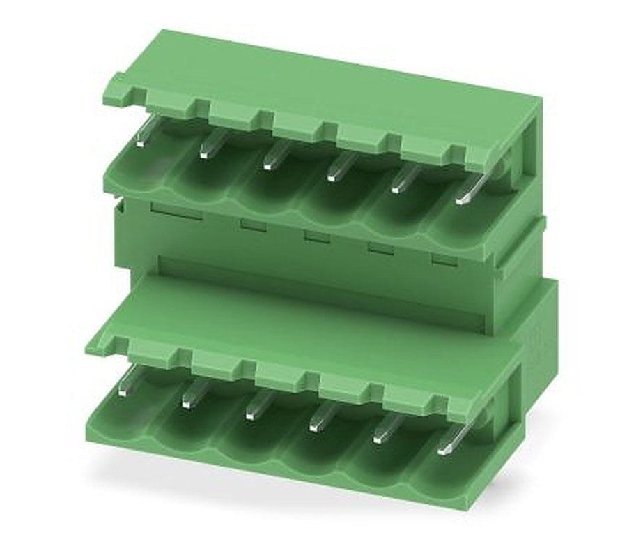 Phoenix Contact MDSTB 2.5/ 6-G Series Pluggable Terminal Block, 6 Contact(s), 5 mm Pitch, 2 Row
