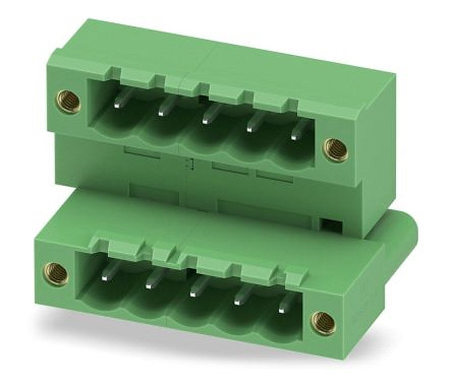 Phoenix Contact MDSTB 2.5/ 5-GF Series Pluggable Terminal Block, 5-Contact, 5 mm Pitch, 2 Row, 1846726