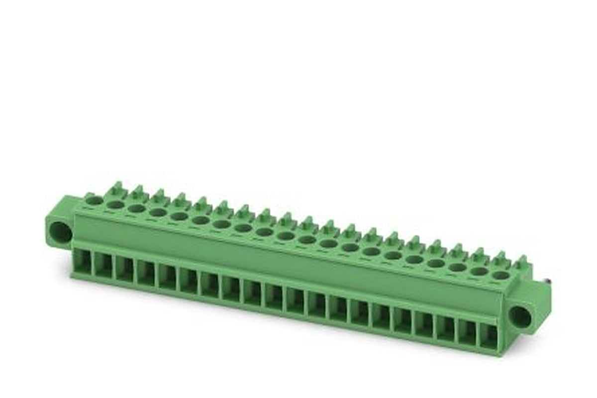 Phoenix Contact MC 1.5/20-STF-3.5 Series Pluggable Terminal Block, 20-Contact, 3.5 mm Pitch, 1 Row, 1847301