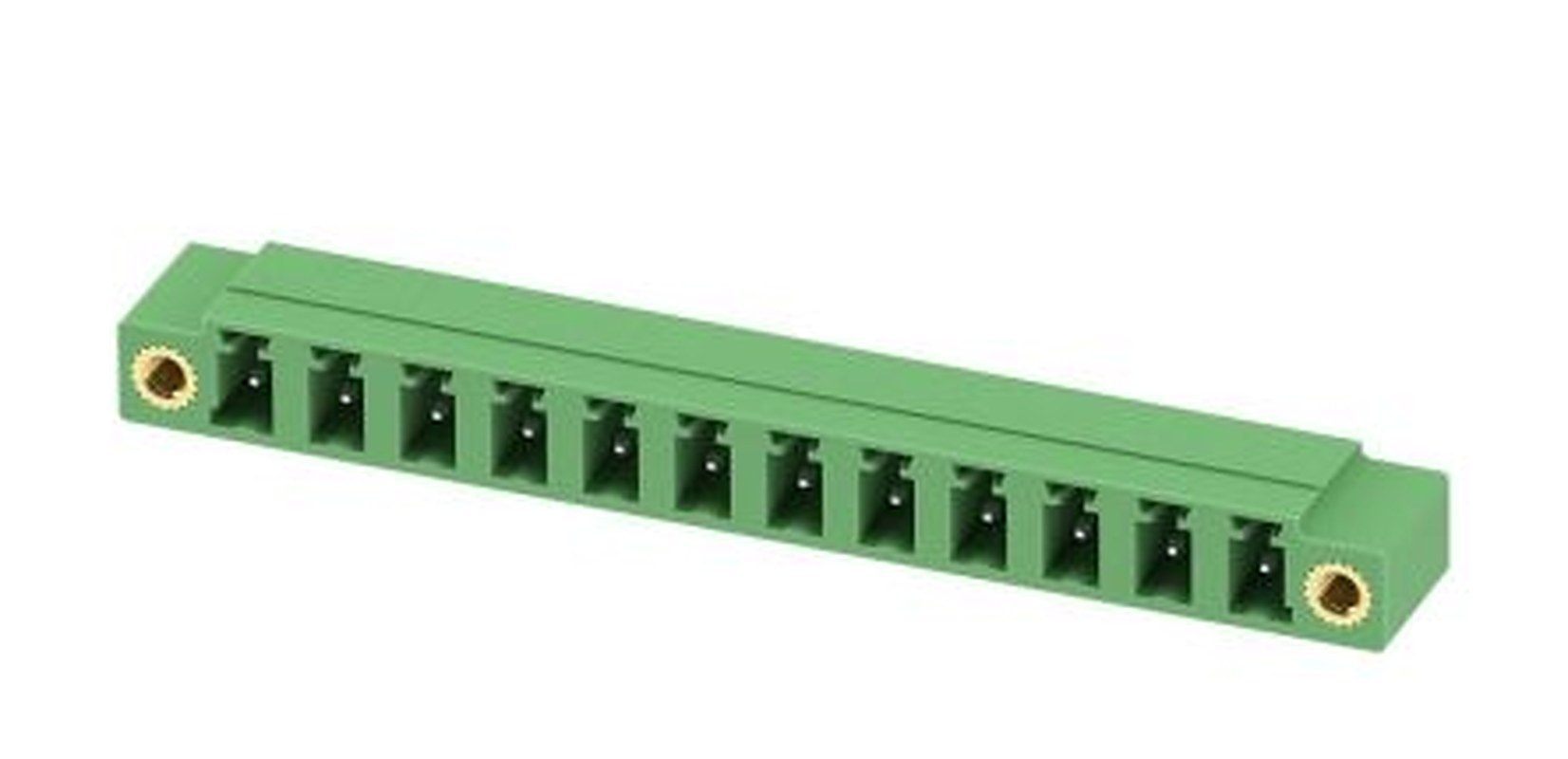 Phoenix Contact MC 1.5/12-GF-5.08 Series Right Angle Pluggable Terminal Block, 12 Contact(s), 5.08 mm Pitch, 1 Row