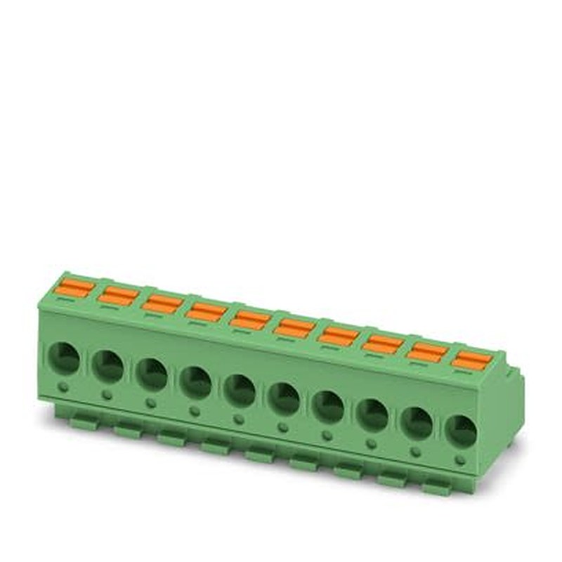 Phoenix Contact PTS Series Pluggable Terminal Block, 10-Contact, 5 mm Pitch, 1 Row, 1848613