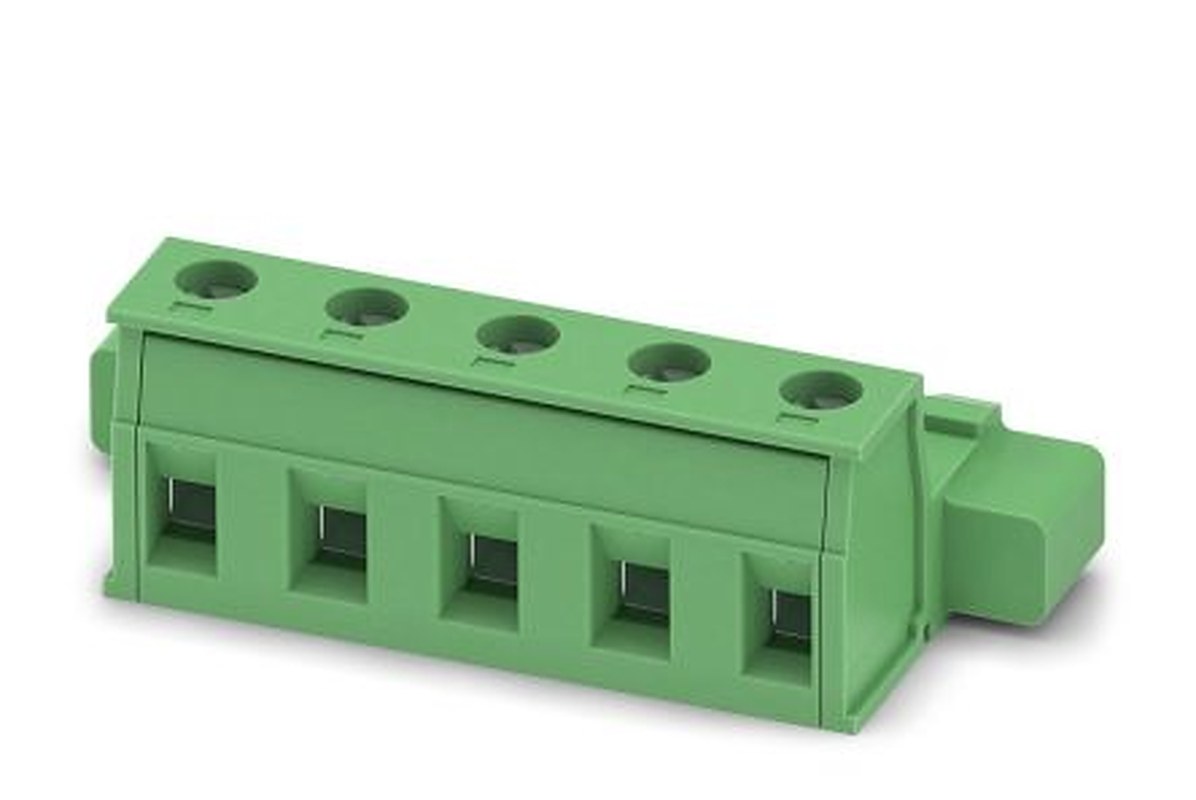 Phoenix Contact GIC 2.5/ 5-STGF-7.62 Series Pluggable Terminal Block, 5-Contact, 7.62 mm Pitch, 1 Row, 1849914