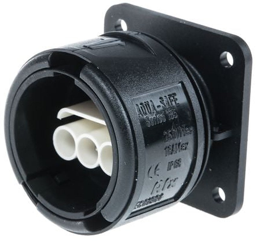 ABB 3 Pole IP68 Rating Panel Mount IEC Connector Female, 16A