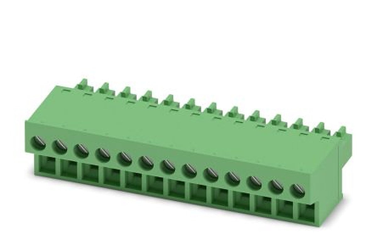 Phoenix Contact FRONT-MC 1.5/13-ST-3.81 Series Pluggable Terminal Block, 13-Contact, 3.81 mm Pitch, 1 Row, 1850770