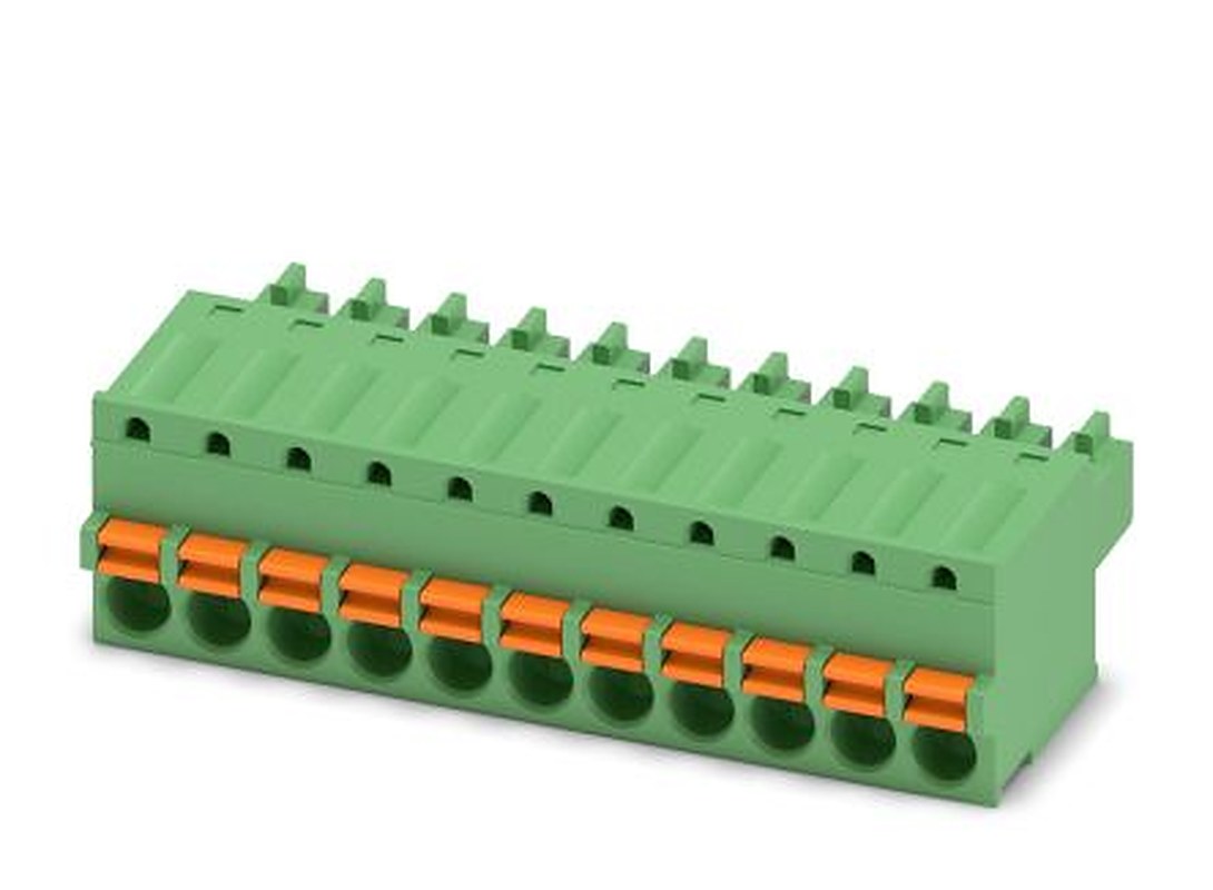 Phoenix Contact FK-MCP 1.5/11-ST-3.81 Series Pluggable Terminal Block, 11-Contact, 3.81 mm Pitch, 1 Row, 1851135