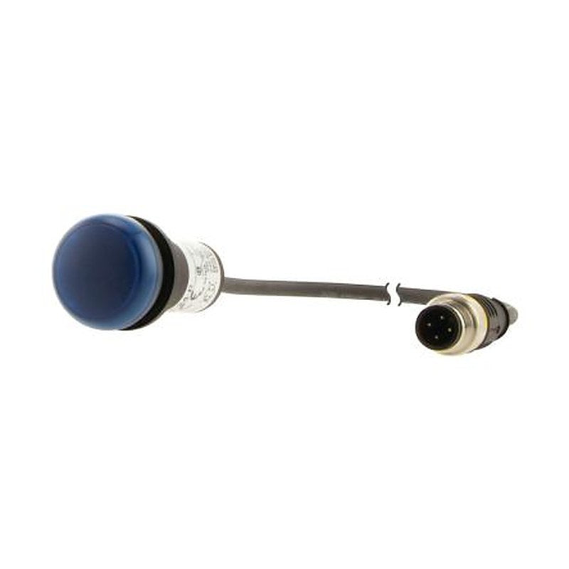 Eaton, C22, Panel Mount Blue LED Indicator, 22.5 mm Cutout, Round, 24V