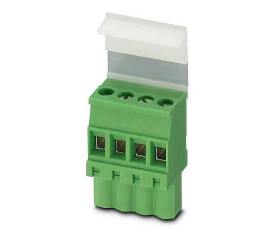 Phoenix Contact MVSTBW 2.5/4-STEH-5.08 Series PCB Terminal Block, 4-Contact, 5.08 mm Pitch, 1 Row, 1851850