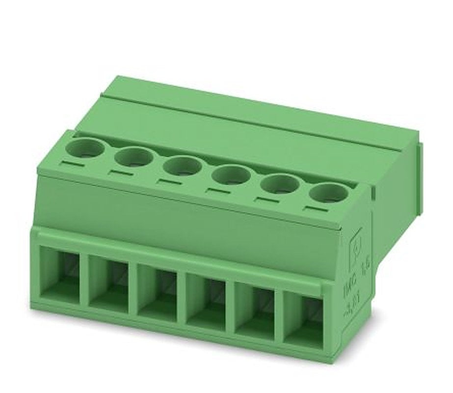 Phoenix Contact IMC 1.5/6-ST-3.81 Series Pluggable Terminal Block, 6-Contact, 3.81 mm Pitch, 1 Row