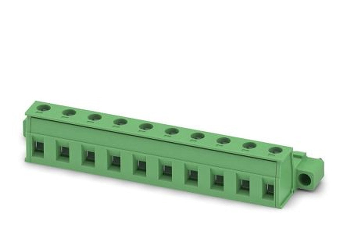 Phoenix Contact GIC 2.5/10-STF-7.62 Series Pluggable Terminal Block, 10-Contact, 7.62 mm Pitch, 1 Row, 1858950