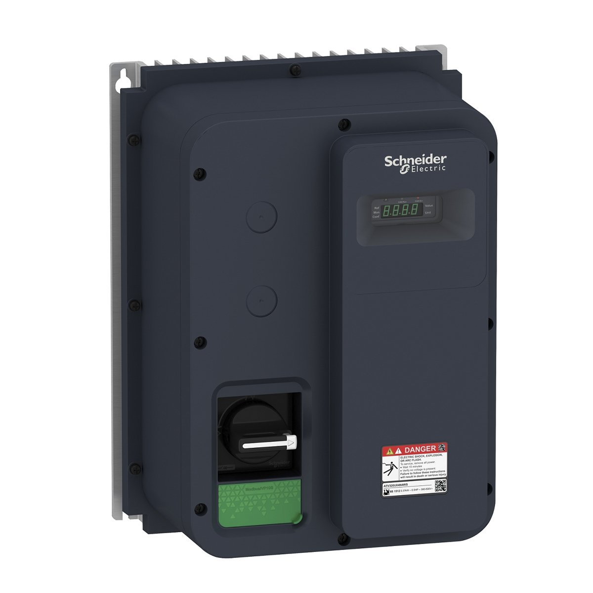 Schneider Electric ATV320U11N4WS Altivar Machine ATV320 range is an offer of variable speed drives designed for Original Equipment Manufacturers (OEMs). This ATV320 drive can feed 3-phase synchronous and asynchronous motors. It works at a rated power up to 1.1kW, and a rated voltage from 380V to 500V. Altivar high IP offers washable drives for harsh environments, if users want to clean the dust and chemical pollution outside of drives. It is delivered without fan, with embedded EMC C2 filter and it provides