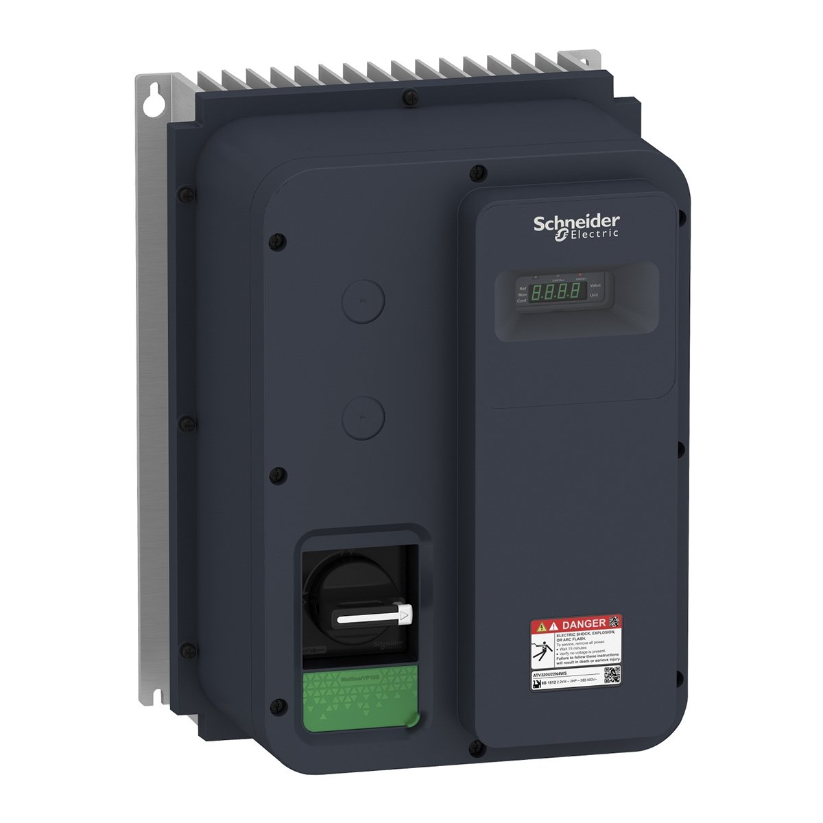 Schneider Electric ATV320U40N4WS Altivar Machine ATV320 range is an offer of variable speed drives designed for Original Equipment Manufacturers (OEMs). This ATV320 drive can feed 3-phase synchronous and asynchronous motors. It works at a rated power up to 4kW, and a rated voltage from 380V to 500V. Altivar high IP offers washable drives for harsh environments, if users want to clean the dust and chemical pollution outside of drives. It is delivered without fan, with embedded EMC C2 filter and it provides I