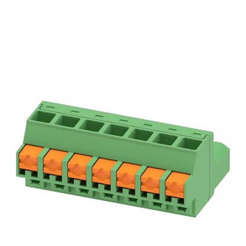Phoenix Contact 5/..-ST, FKCOW 2 Series Pluggable Terminal Block, 7-Contact, 5.08 mm Pitch, 1 Row, 1860594